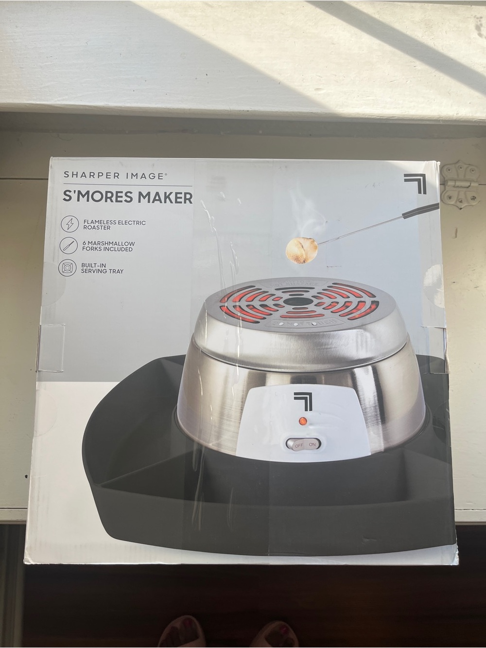 Sharper Image Stainless Steel Flameless Roaster in Silver and Black